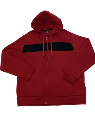 Stilo Apparel 211119HJCR Matching Zip Hoodie Wholes in Claret Red Front
